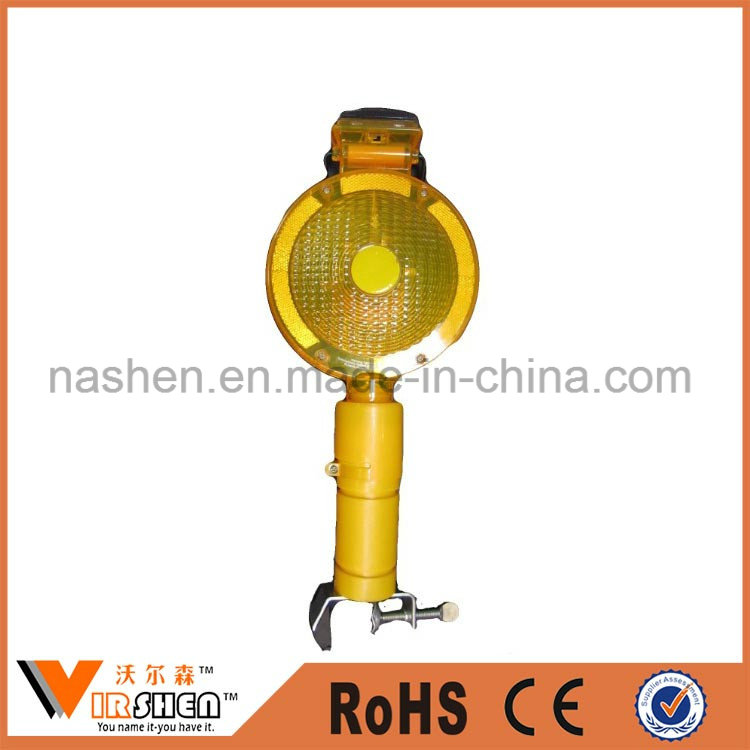 Yellow Flashing Super Bright Solar LED Flare Traffic Warning Light